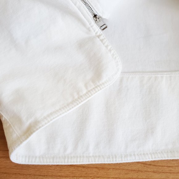 Robert Rodriguez White Canvas Dual Zip Shift Dress - Picture 7 of 9